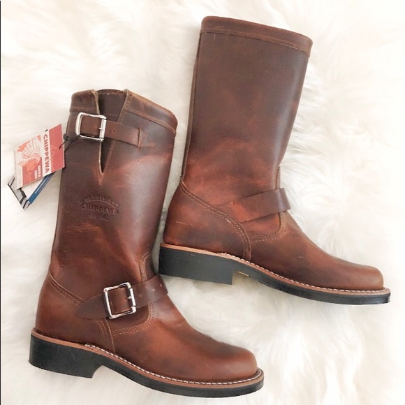 Chippewa Raynard Buckle Engineer Boots - Picture 1 of 14